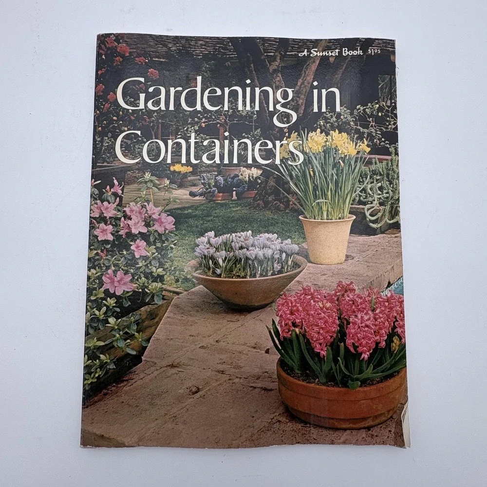 Vintage Gardening In Containers David E. Clark Sunset Brown Trade PB USA 1974